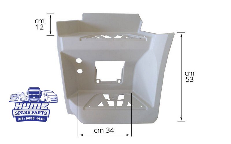 STEP PANEL LHS WITH LAMP HOLE FOR MERCEDES ACTROS MP4 2012 - ON. Secondary image