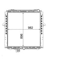 RADIATOR FOR MERCEDES ACTROS MP4 - 2012 - ON