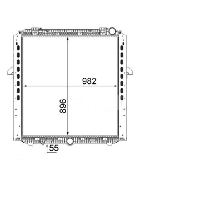 RADIATOR FOR MERCEDES ACTROS MP4 - 2012 - ON