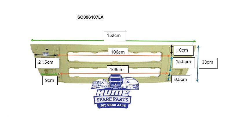 GRILLE LOWER FOR SCANIA G/R CAB 2010 - 2017 Secondary image