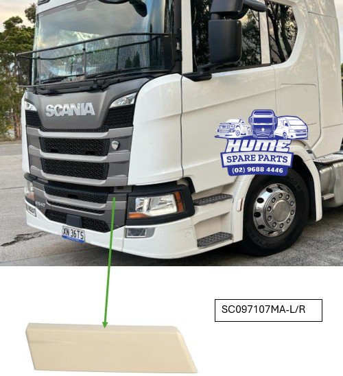 GRILLE LOWER - UPPER GARNISH LHS FOR SCANIA 2017 - ON.