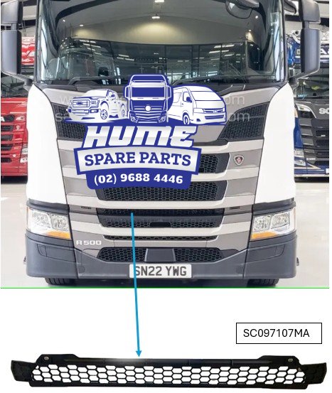 GRILLE MIDDLE MESH FOR SCANIA 2017 - ON.