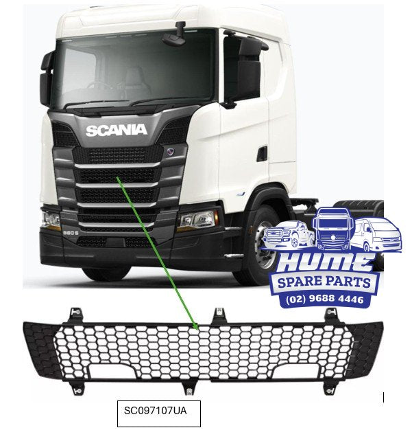 UPPER GRILLE - MIDDLE FOR SCANIA S CAB 2017 - ON.
