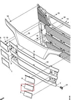 UPPER GRILLE - LHS END GARNISH TOP GRILLE FOR SCANIA R CAB 2017 - ON.